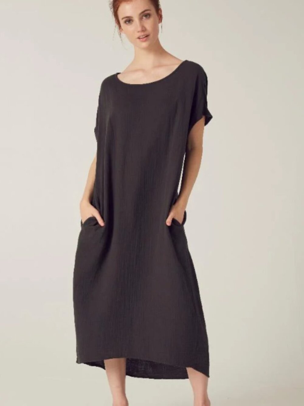 Black Filosofia linen dress. Medium